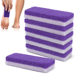 Fußbimsstein, doppelseitiges Fußpeeling, Hornhautentferner, Hornhautentferner, Hornhautentferner, Hornhautentferner, Peeling-Werkzeug für Pediküre, Fußhautpflege (lila)