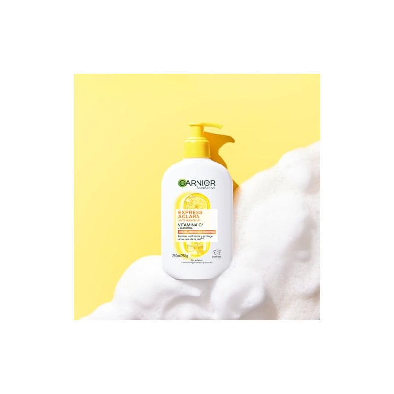 Garnier Skin Active Express Aclara Vitamina C Gel Limpiador Facial,