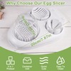 Hoclauho Egg Slicer 3 in 1 Stainless Steel for Precise