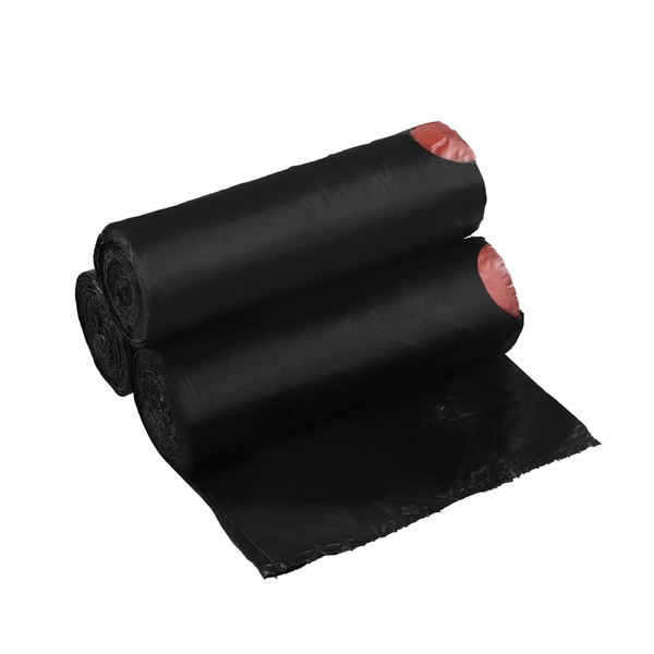 Begale - Bolsas de basura de fondo plano con cordón de 4 galones, color negro, 110 unidades