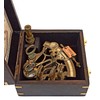 Hanzla Collection Astrolabe Antique Brass Ship Sextant Nautical Navigation Instrument
