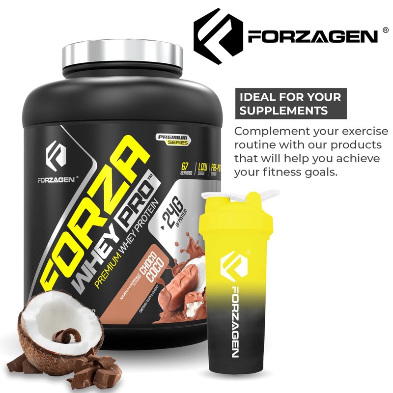 Forzagen Shaker Bottle 26 oz for pre & post workout