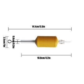 NeedleWalk 20PCS 25MM 1" tattoo Needles and Tubes Combo tattoo Needles and 1 Inch Disposable tattoo Tube Set 20 Assorted 20 Mixed tattoo Tubes 1203RL 1205RL 1207RL 12099RL 1211RL 4Pcs for each