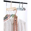 Unbranded 3D Folding Clothes Hanger 9 Hole Rotating Magic Closet