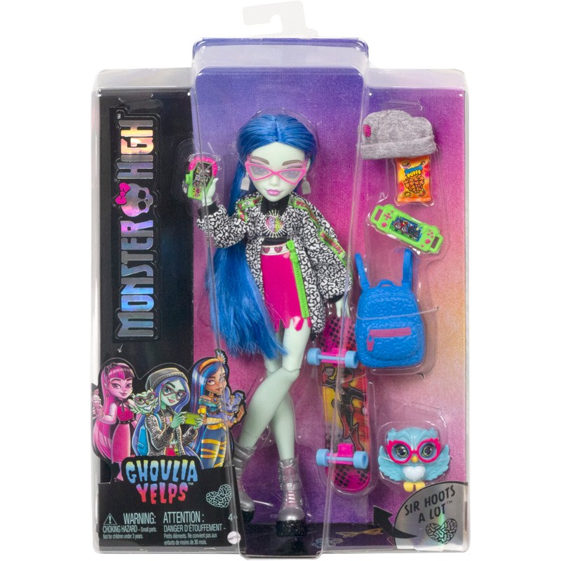 Monster High Ghoulia Yelps Posable Doll (10.3 in) with Blue