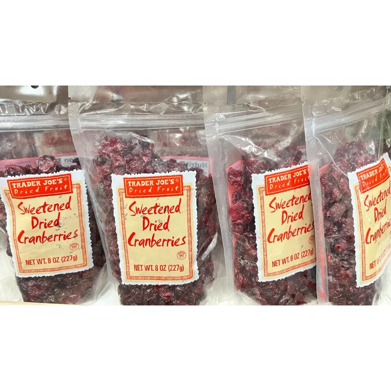 Trader Joe's (4) Bags Trader Joe's Dried Fruit Sweetened Dried