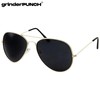 Super Dark Lens Limo Tint Pilot Sunglasses - Men and