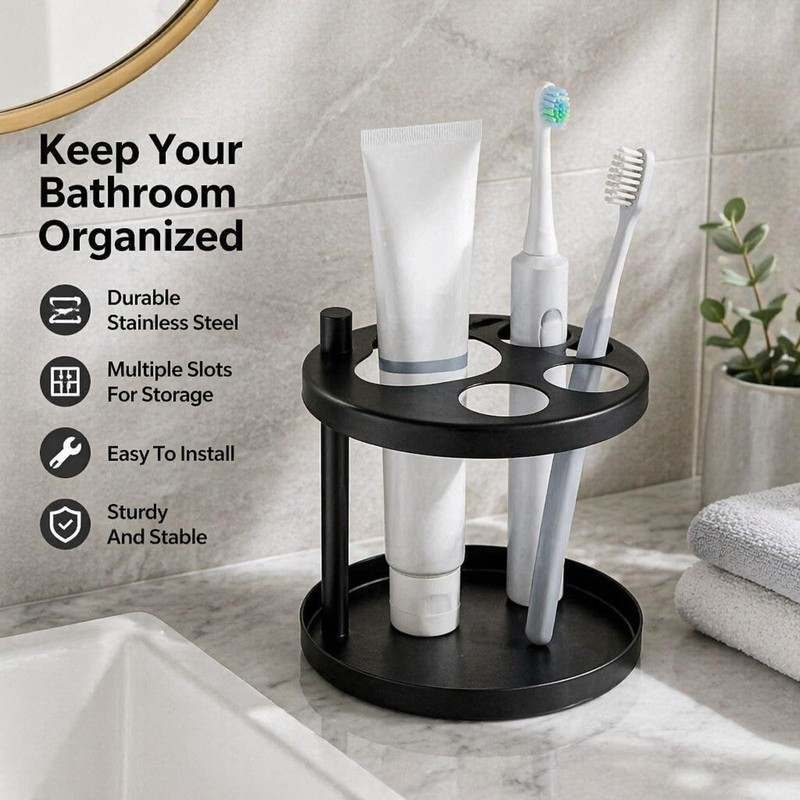 Toothbrush Holder Set - Toothbrush and Cup Holder - Toothbrush