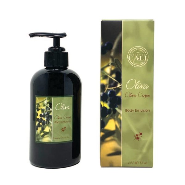 Baronessa Cali Oliva Green Corpo Body Emulsion Moisturizer with Italian Olive Oil Extracts - Replenishes and Revitalizes Skin - 8.5 Ounce Olive Body Lotion