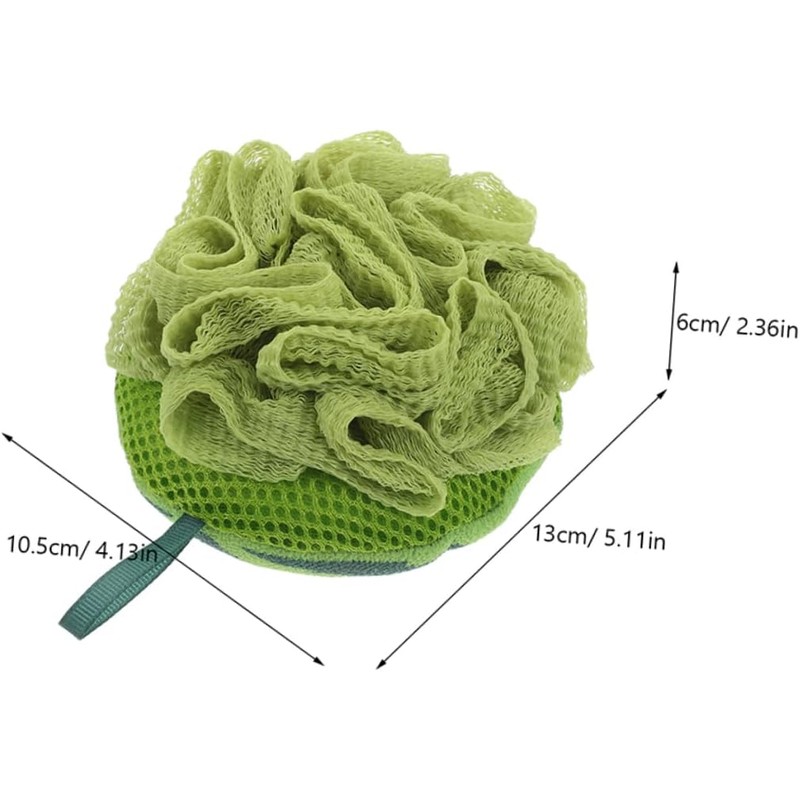 Esponja Exfoliante Corporal de Sandía 2 Piezas Poliéster Verde