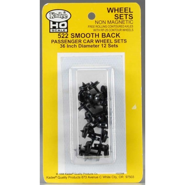 Kadee 522 36 Smoothback Pass Car Wheelset HO KADU0522