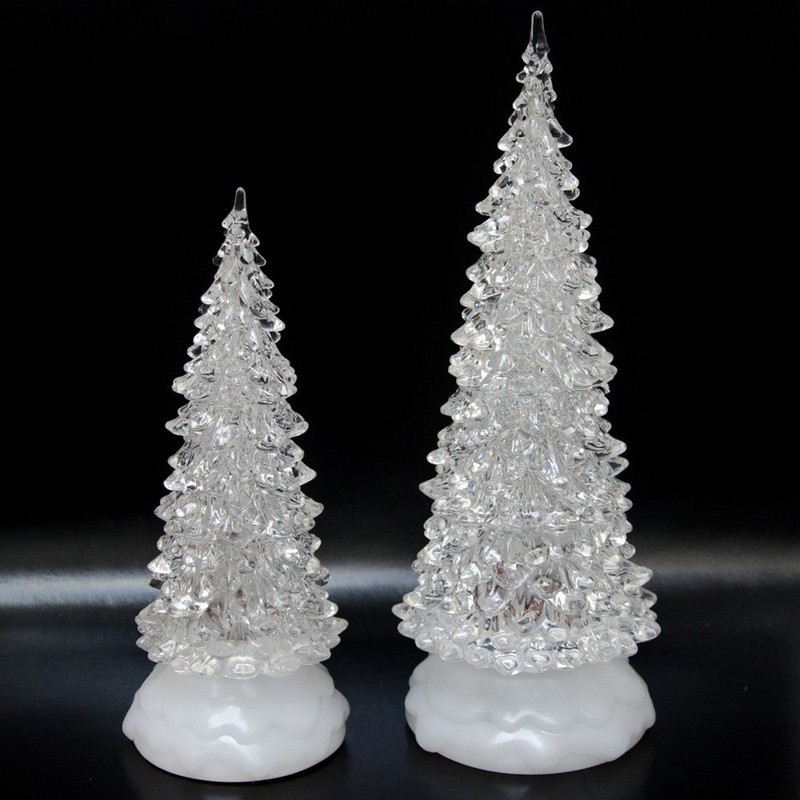 Tronje LED Christbaum 27cm Weihnachtsbaum mit Timer USB Tannenbaum beleuchteter
