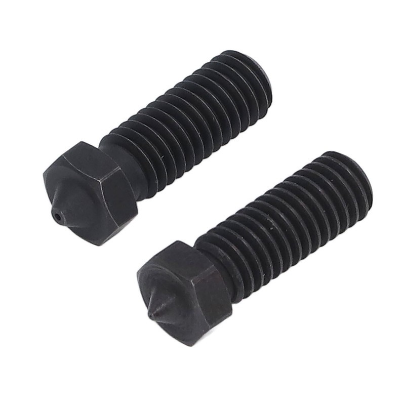 2PCS 3 Hole Nozzles Hardened Steel Nozzle Fit 1.75mm Filament