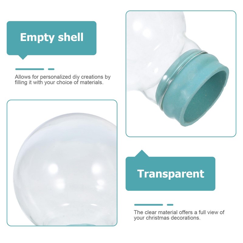 VALICLUD Empty Snow Globe Glass Replacement 45mm Dome Glass with