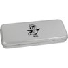 'Happy Penguin Ice Skating' Metal Hinged Stationery Tin/Storage Box (TT00249874)