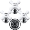 Enhon 3 Pcs Porcelain Handle Set, Compatible with Price Pfister