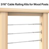 BLIKA 10 Pairs 3/16" Cable Railing Kits, T316 Stainless Steel,