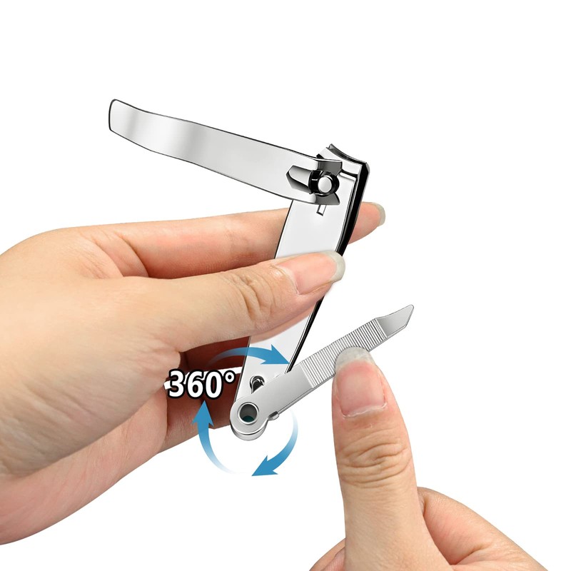 Nail Clippers Set - Professional Stainless-Steel Clippers for Thick Toenails