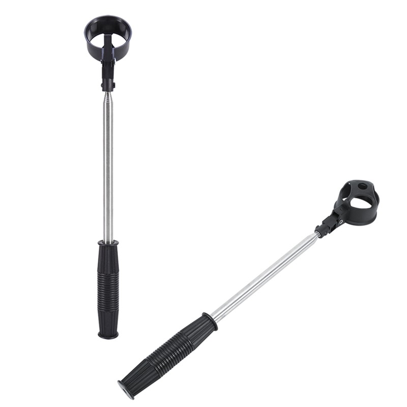 Retractable Stainless Steel Shaft Scoop Telescopic Golf Ball Retriever Pick