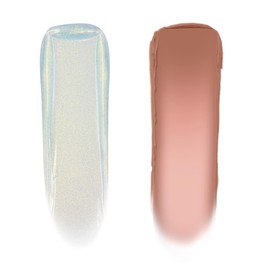 ColourPop x Sailor Guardians Ultra Lip Color Set - High-Shine, Non-Sticky & Hydrating Silver Lip Gloss & Diffused Nude Matte Lipstick Set with a Flexible Paddle Applicator - Celestial Powers (2 Count)