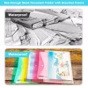 AOGELI 10PCS Expandable File Folders Plastic Portfolio Document Folders US