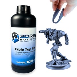 Table Top RPG 3D Printing Resin by 3DRS – High Precision & Durable Resin for Miniatures, Models, Low Shrinkage, Fast Curing, LCD/DLP/SLA Compatible (1kg)