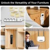 5Pcs Remote Control Holder Wall Mounted, Magnetic Wall Mounted Remote