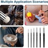 LimCryspp A 6-Piece Mini Painting Brush Set, A Detailed Paint