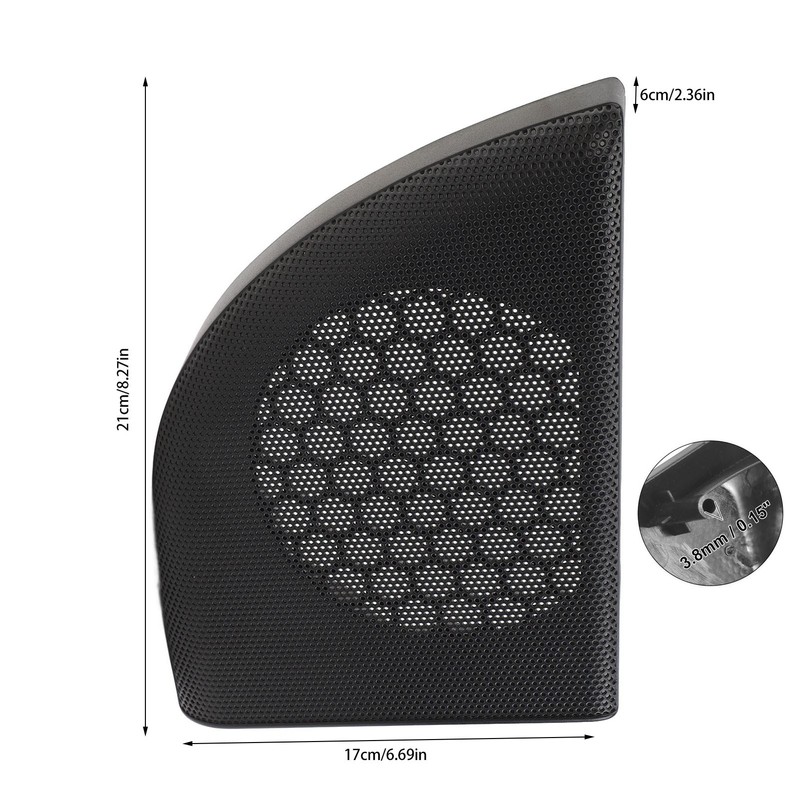 Door Speaker Cover Grille Interior Door Speaker Decoration Cover Trim