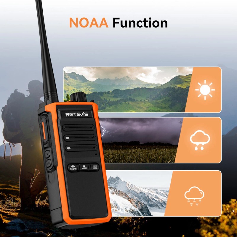 Retevis C5B IP67 Waterproof Walkie Talkie Long Range Two Way