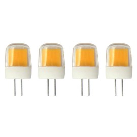 G4 LED Bulbs G4 Bin-pin Base Dimmable 2.5W(Equivalent to 20W Halogen Bulbs Replacement)110V Warm White 3000K LED Corn Light Bulbs,Ceramic Base,1Pcs 1511 COB,Pack of 4