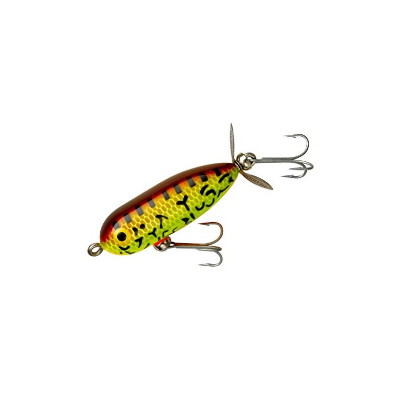 Heddon Torpedo Prop-Bait Topwater Fishing Lure with Spinner Action, Brown
