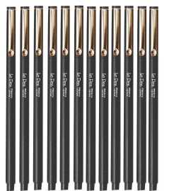 MARVY UCHIDA - LE PEN Pack of 12 Black Micro Fine Point Le Pens Acid Free Non Toxic Smudge Proof