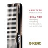 Kent 16TG Hair Dressing Table Comb Double Tooth, Graphite Fine/Wide