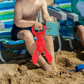 TOYANDONA 2 Pieces Children's Sand Toy Lobster Shovel Set, Beach and Snow Toy, Lightweight Portable, Sandpit Shovel, Sand Gripper for Summer and Winter Activities