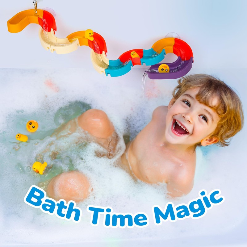 Slideway and Stacking Cups Bath Toy Set