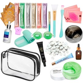 Kit sorpresa Cuidado Facial, para Limpieza facial e Hidratacin de Piel, Maquillaje y Accesorios de Belleza, mascarillas, serum, rubor polvo compacto