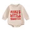 FIOMVA Valentines Day Baby Girl Outfit Newborn Bubble Romper Toddler