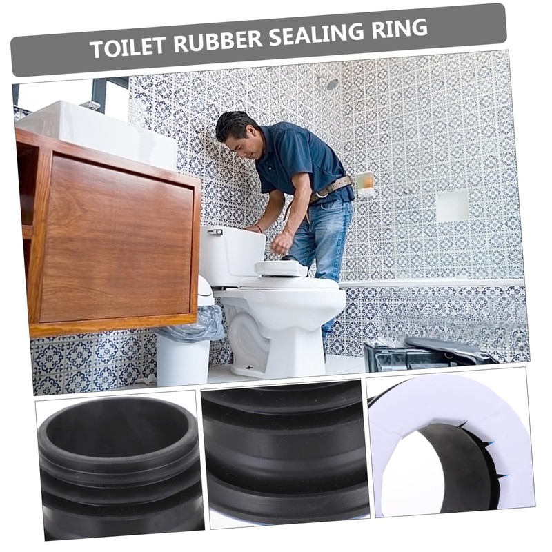 Tofficu 1Pc Thick Toilet Seal Ring Seal Gasket Flange Ring
