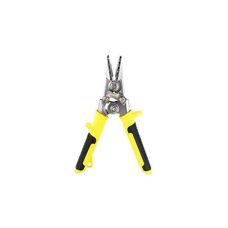 QWORK® 6 Inch Sheet Bending Pliers,Multifunctional Straight Metal Former Bender