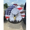 Tire Cover Central Eagle Head American Flag Spare Tire Wheel
