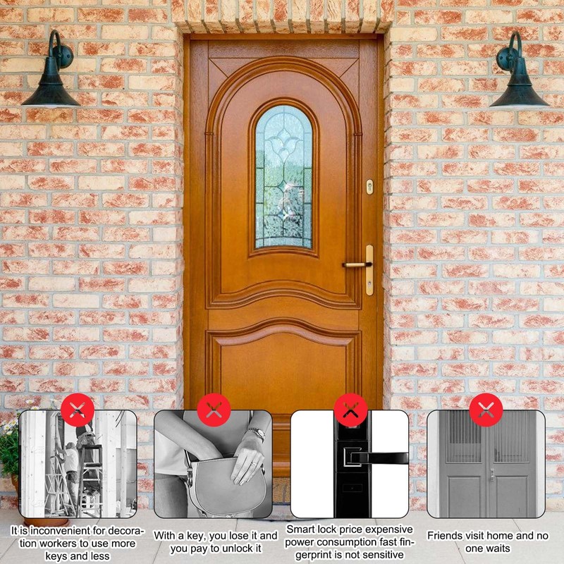 Behogan Set of 2 Key Safe with Number Code, Key