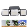 Solar Motion Sensing Light Rotating 3 Head IP65 Waterproof Decorative