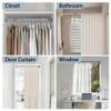 Hershii Expandable Window Shower Curtain Tension Rod Oval Head Clothes