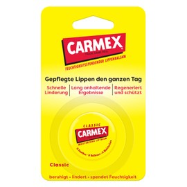 Carmex Classic Lip Balm Jar, Pack of 8 (8 x 7.5 g) - The Original Medical Lip Balm - Moisturising, Protective and Soothing for Dry and Cracked Lips