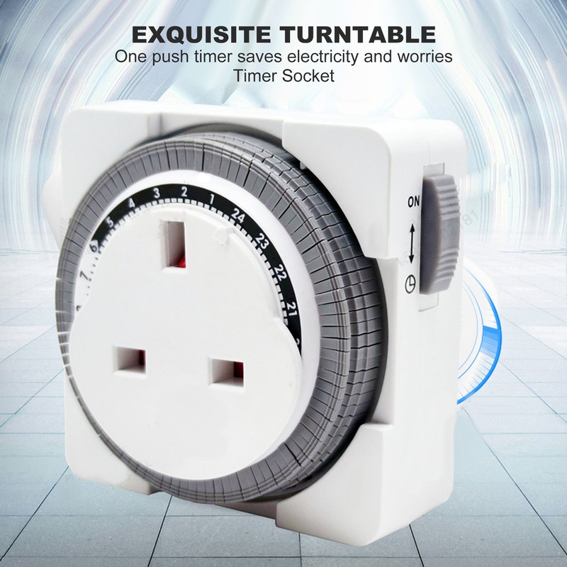 24 Hour Timer Switch Professional Smart Overcharge Protection Cycle Timing