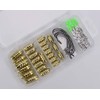 VOANZO 69pcs Texas Fishing Rigs Set, Fishing Hook Kit, Threaded