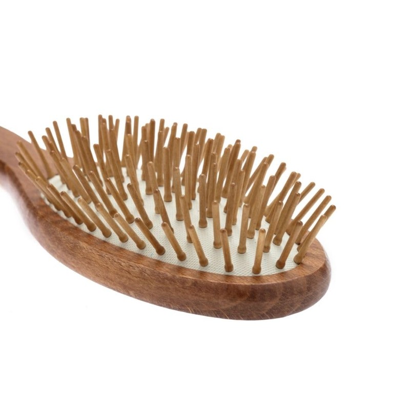 nippes Solingen Antistatic Pneumatic Hair Brush | Waxed Beech Handle