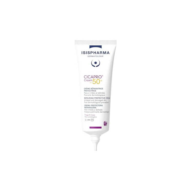 ISISPHARMA CICAPRO Crema SPF50+ 40 ml - Crema solar reparadora