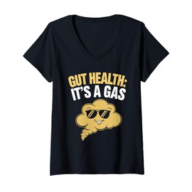 Womens Gut Health Warriors Digestive Wellness Microbiome Support V-Neck T-Shirt